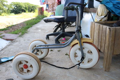 Close-up of bicycle