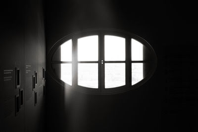 Sunlight streaming through window in building