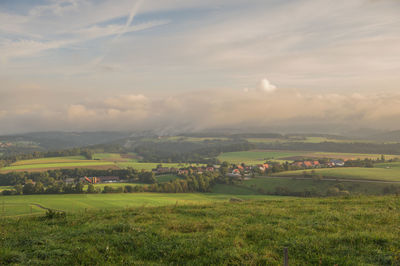 Panorama from hohenstaufen on the swabian alb