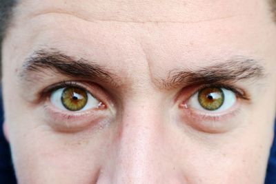 Cropped portrait of young man