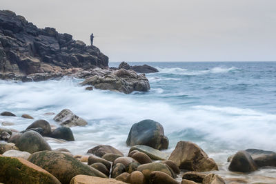 Scenic view of sea against sky