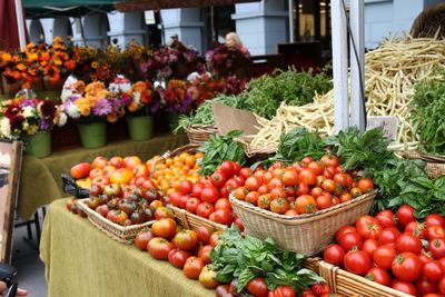 Close-up of fruits for sale in market