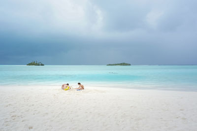 Scenic view of sea against sky