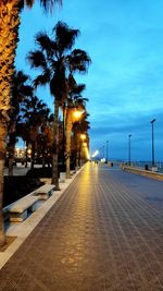 View of street light at night