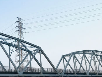 Low angle view of bridge against sky