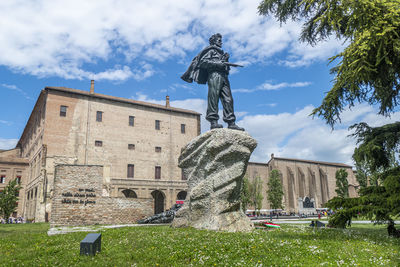 The monument to the partisan in parma