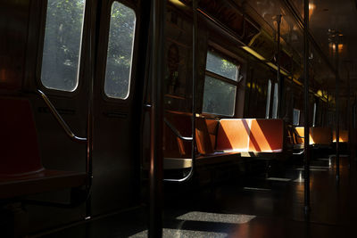 Interior of train