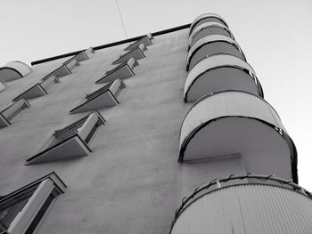 Low angle view of modern building against sky