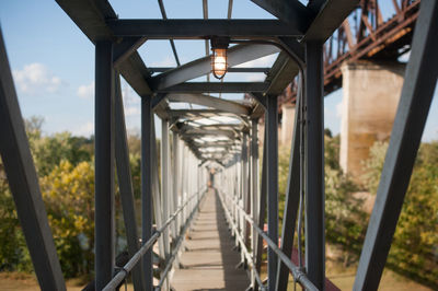 Empty footbridge