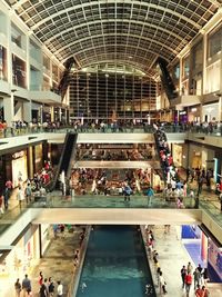 People in shopping mall