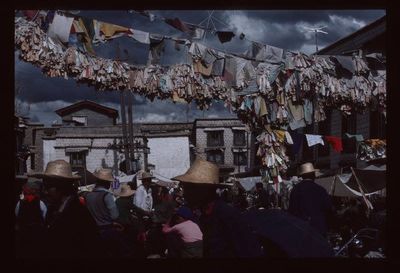 Group of people in stadium