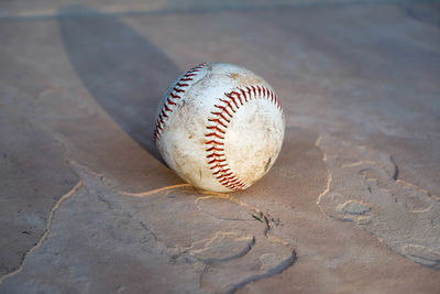 Close-up of ball on sand