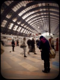 People at subway station