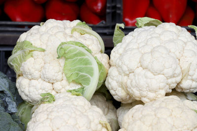 Close-up of vegetables for sale at market stall