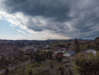 Panoramic view of townscape against sky