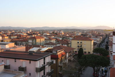 High angle view of a city