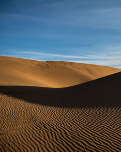 Sand dunes in the gobi dessert, china