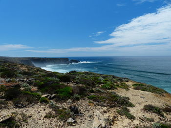 Scenic view of sea against sky