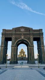 Low angle view of historical building