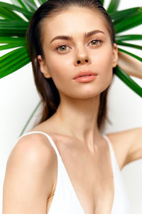 Portrait of young woman