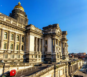 Building against blue sky