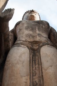 Low angle view of statue of liberty