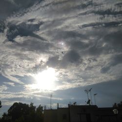 Low angle view of cloudy sky