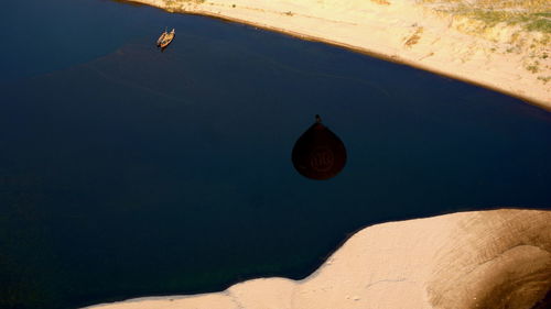 View of people on beach