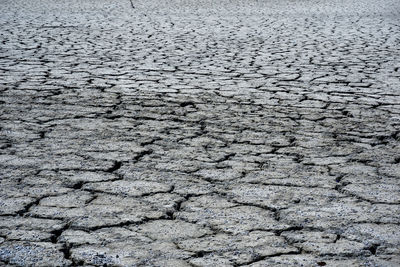 Full frame shot of cracked land