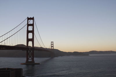 View of suspension bridge
