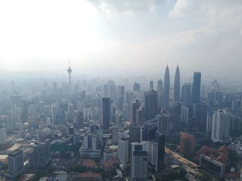 Aerial view of buildings in city