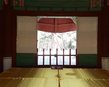 Interior of building