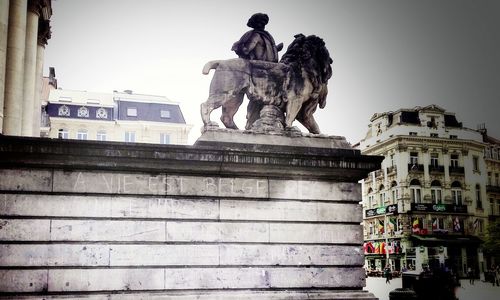 Low angle view of statue