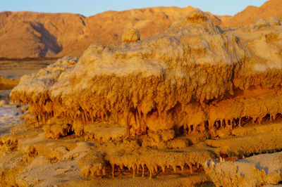Rock formations in a valley