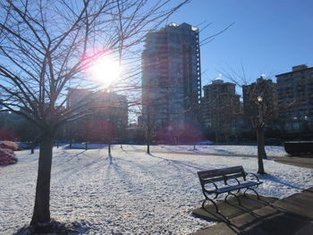 View of residential buildings against sky