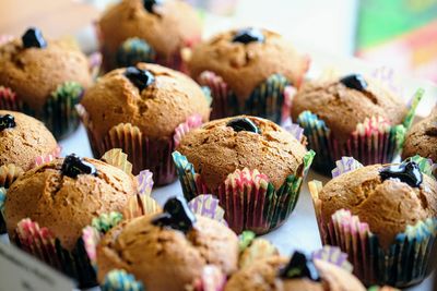 Close-up of cupcakes