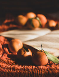 Close-up of apple on table