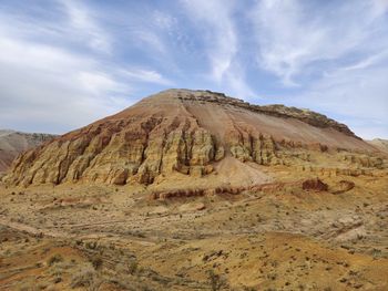 Scenic view of mountain against sky