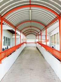 Empty corridor of building