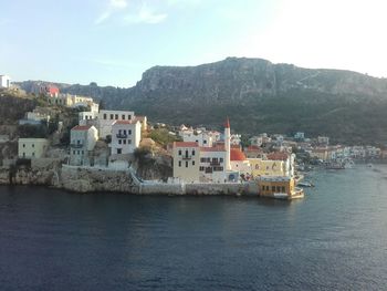 High angle shot of townscape