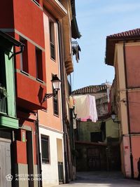 Low angle view of residential buildings