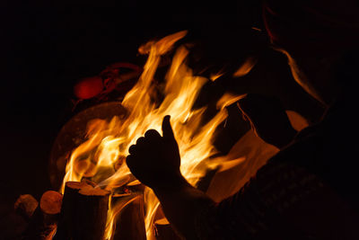 Close-up of hands