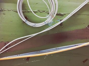 Close-up view of green net