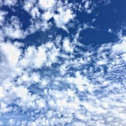 Low angle view of cloudy sky