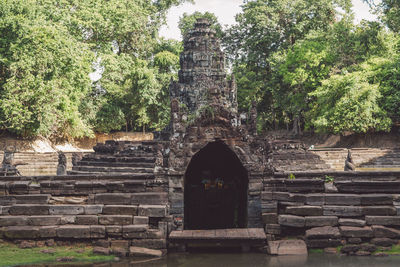 Old historical building in forest