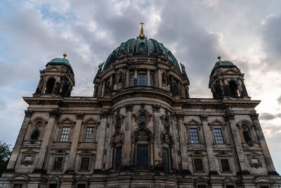 Low angle view of building against sky