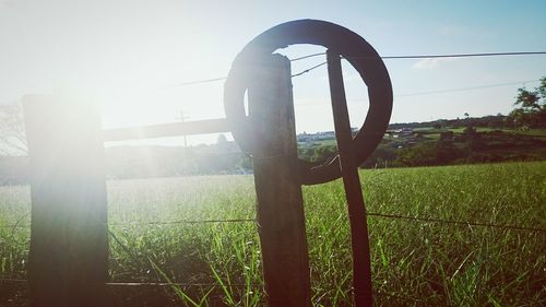 View of field against sky