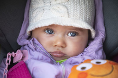 Portrait of cute baby girl