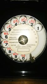 Close-up of clock