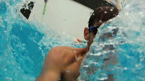 People in swimming pool